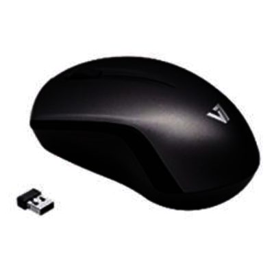 V7 Wireless Blue Trace Mouse - Black/Silver